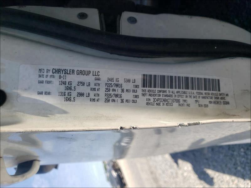 Aukcja sprzedaży 2012 Dodge Journey, vin: 3C4PDCABXCT167686, numer aukcji: 40785111