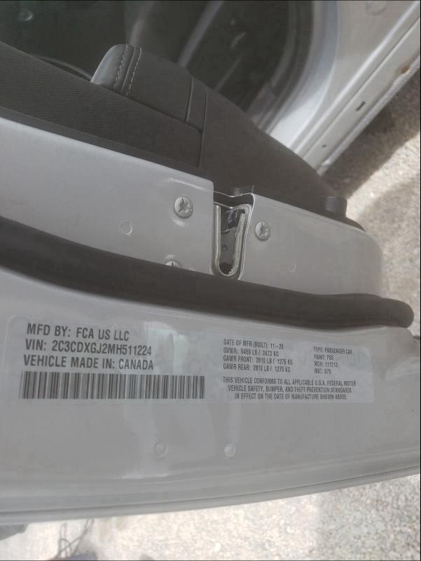 Продаж на аукціоні авто 2021 Dodge Charger Sc, vin: 2C3CDXGJ2MH511224, номер лоту: 43411161
