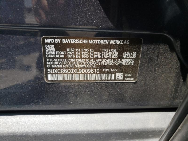 Продажа на аукционе авто 2020 Bmw X5 Xdrive4, vin: 5UXCR6C0XL9D09610, номер лота: 43780971