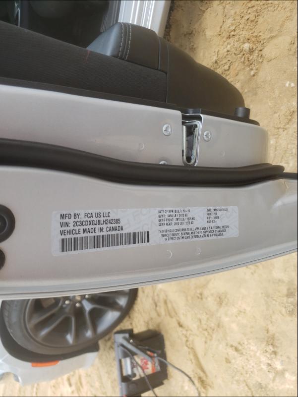 Aukcja sprzedaży 2020 Dodge Charger Sc, vin: 2C3CDXGJ8LH242385, numer aukcji: 46287901