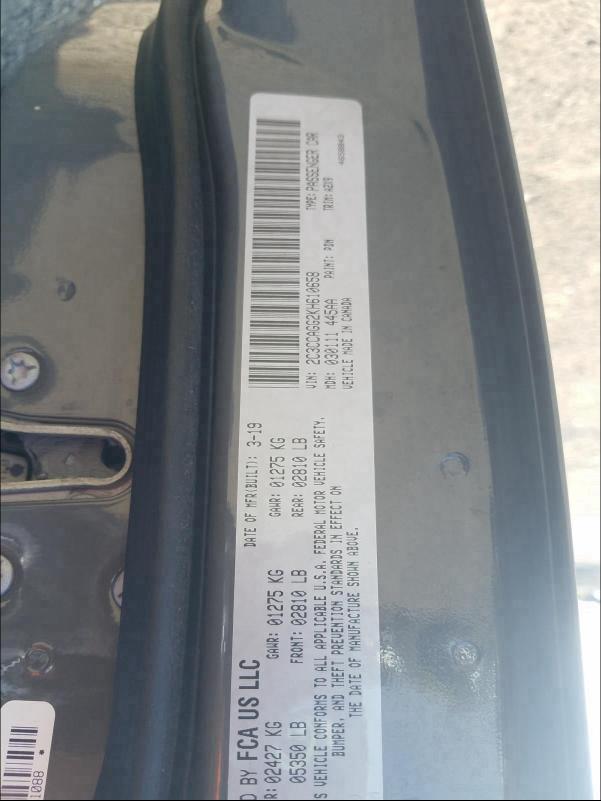 Продажа на аукционе авто 2019 Chrysler 300 S, vin: 2C3CCAGG2KH610658, номер лота: 47843400