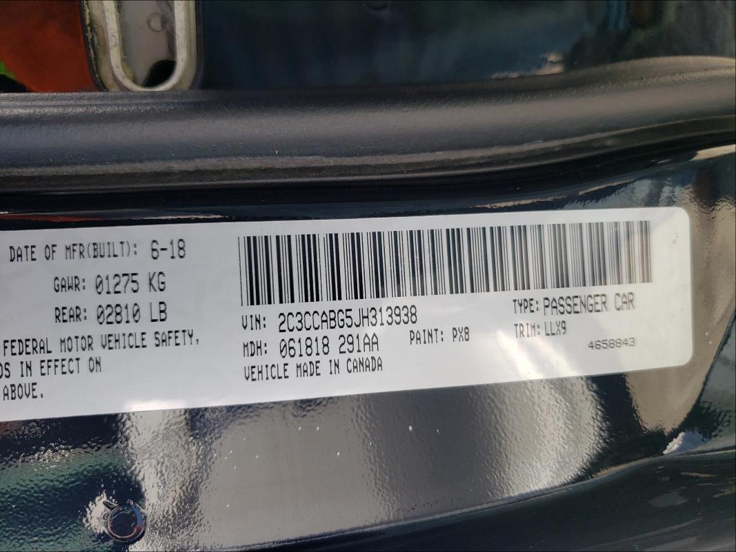 Aukcja sprzedaży 2018 Chrysler 300 S, vin: 2C3CCABG5JH313938, numer aukcji: 50155141