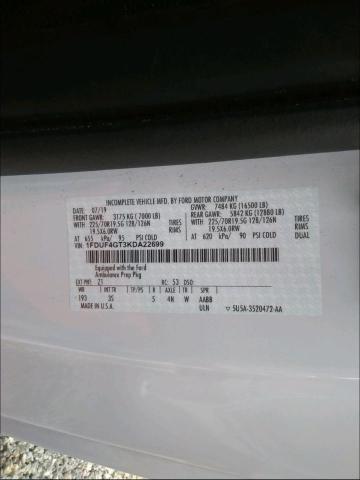 2019 Ford F450 Super მანქანა იყიდება აუქციონზე, vin: 1FDUF4GT3KDA22699, აუქციონის ნომერი: 52954041