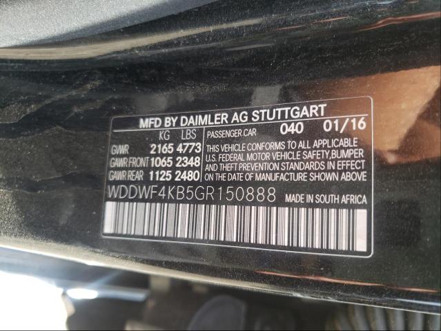 Aukcja sprzedaży 2016 Mercedes-benz C, vin: WDDWF4KB5GR150888, numer aukcji: 55283281