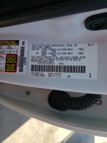 Aukcja sprzedaży 2019 Toyota Tundra Crewmax Sr5, vin: 5TFEY5F11KX253317, numer aukcji: 64411971