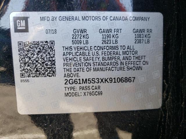 Aukcja sprzedaży 2019 Cadillac Xts Luxury, vin: 2G61M5S3XK9106867, numer aukcji: 67142081