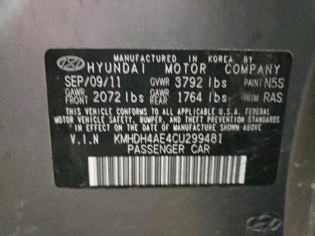 Продаж на аукціоні авто 2012 Hyundai Elantra Gl, vin: KMHDH4AE4CU299481, номер лоту: 68043801