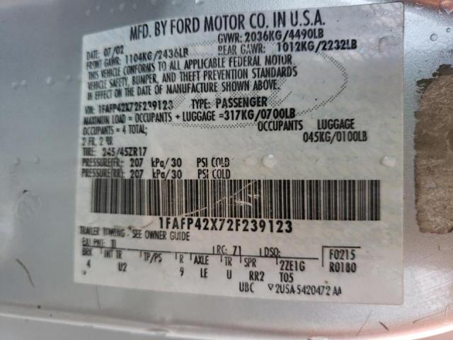 Продажа на аукционе авто 2002 Ford Mustang Gt, vin: 1FAFP42X72F239123, номер лота: 67717881