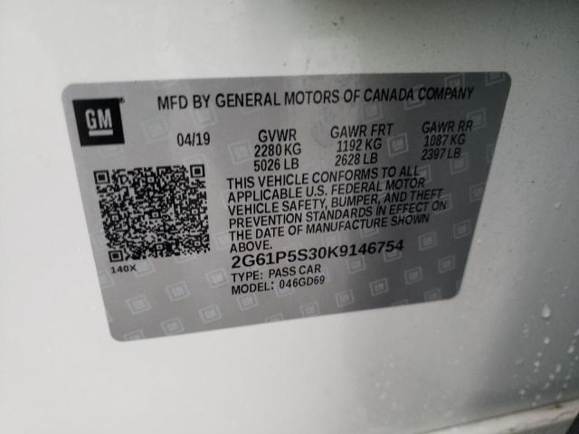 Продаж на аукціоні авто 2019 Cadillac Xts Premiu, vin: 2G61P5S30K9146754, номер лоту: 69562881
