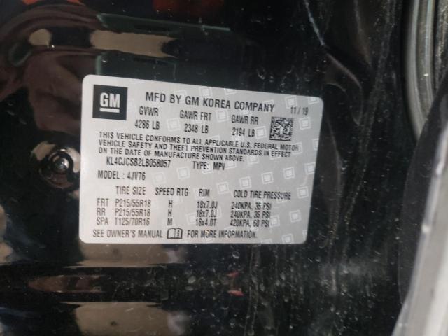 2020 Buick Encore Ess მანქანა იყიდება აუქციონზე, vin: KL4CJCSB2LB058057, აუქციონის ნომერი: 70693221