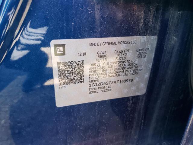 Aukcja sprzedaży 2019 Chevrolet Malibu Lt, vin: 1G1ZD5ST2KF140978, numer aukcji: 71179221