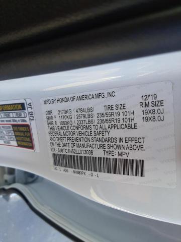 Aukcja sprzedaży 2020 Acura Rdx Techno, vin: 5J8TC1H52LL013038, numer aukcji: 30827902