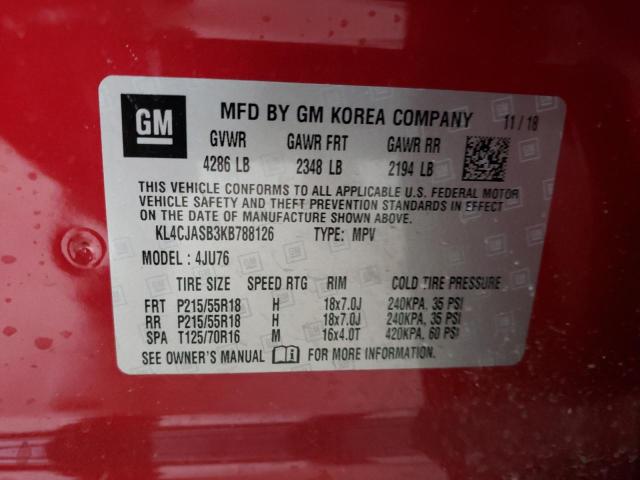 Продаж на аукціоні авто 2019 Buick Encore Pre, vin: KL4CJASB3KB788126, номер лоту: 33844522