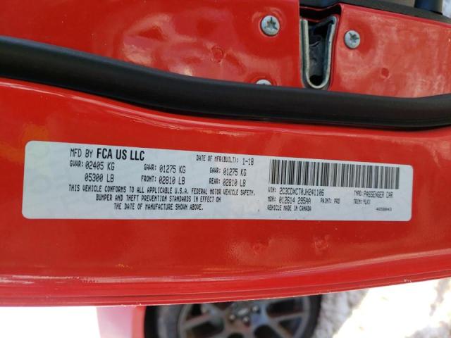 Продаж на аукціоні авто 2018 Dodge Charger R/, vin: 2C3CDXCT0JH241106, номер лоту: 33598912