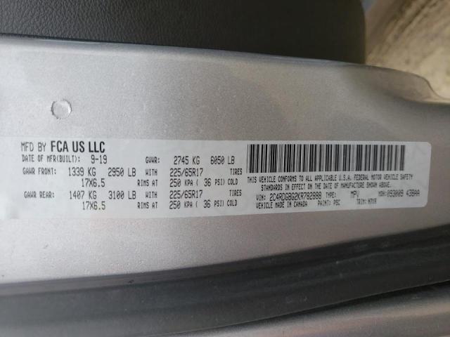 Продаж на аукціоні авто 2019 Dodge Grand Cara, vin: 2C4RDGBG2KR782888, номер лоту: 33881152