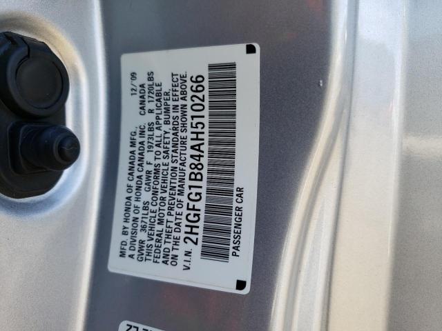 Aukcja sprzedaży 2010 Honda Civic, vin: 2HGFG1B84AH510266, numer aukcji: 33794572