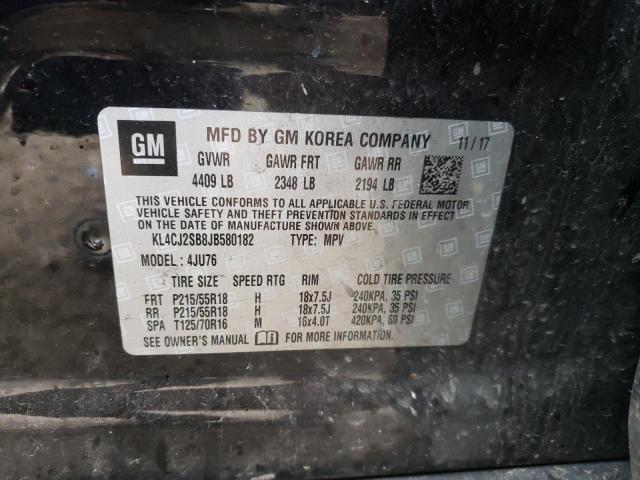 Aukcja sprzedaży 2018 Buick Encore Spo, vin: KL4CJ2SB8JB580182, numer aukcji: 36120712