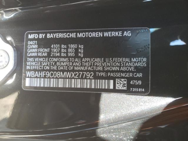 36560842 :رقم المزاد ، WBAHF9C08MWX27792 vin ، 2021 Bmw Z4 M40i مزاد بيع