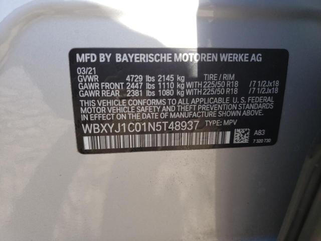 Продажа на аукционе авто 2022 Bmw X2 Xdrive2, vin: WBXYJ1C01N5T48937, номер лота: 37848642