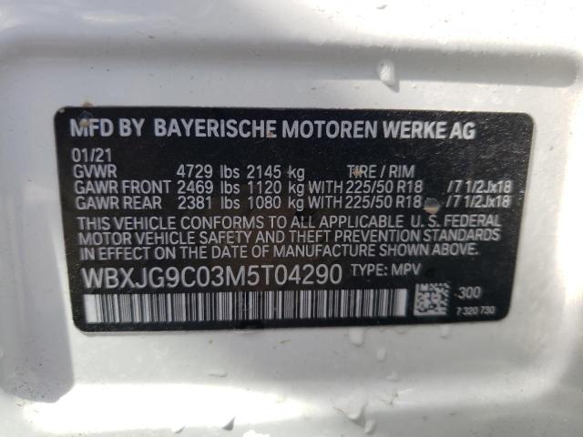 Aukcja sprzedaży 2021 Bmw X1 Xdrive2, vin: WBXJG9C03M5T04290, numer aukcji: 38131092