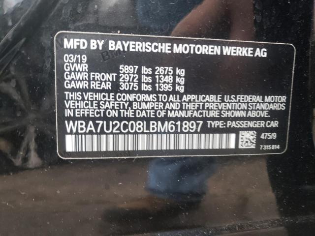 Aukcja sprzedaży 2020 Bmw 750 Xi, vin: WBA7U2C08LBM61897, numer aukcji: 39922022