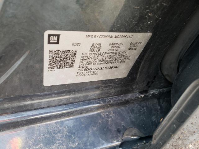 41938842 :رقم المزاد ، 1G6DG5RK1L0126342 vin ، 2020 Cadillac Ct4 Sport مزاد بيع