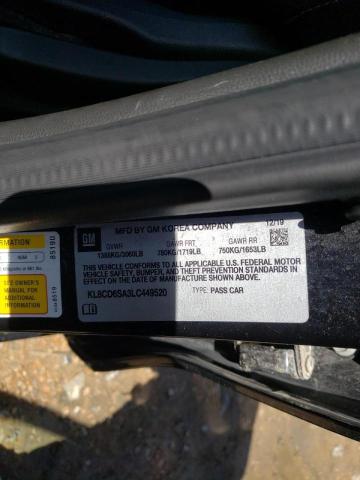 42407072 :رقم المزاد ، KL8CD6SA3LC449520 vin ، 2020 Chevrolet Spark 1lt مزاد بيع