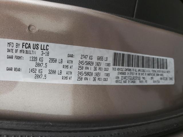 42646482 :رقم المزاد ، 2C4RC1FG3JR237193 vin ، 2018 Chrysler Pacifica T مزاد بيع
