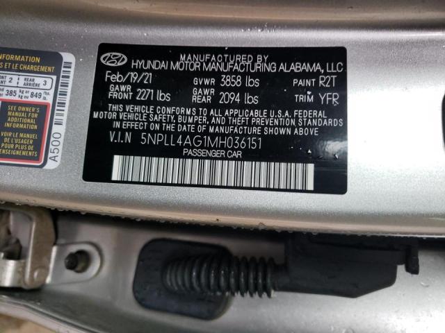 Auction sale of the 2021 Hyundai Elantra Se, vin: 5NPLL4AG1MH036151, lot number: 42779852