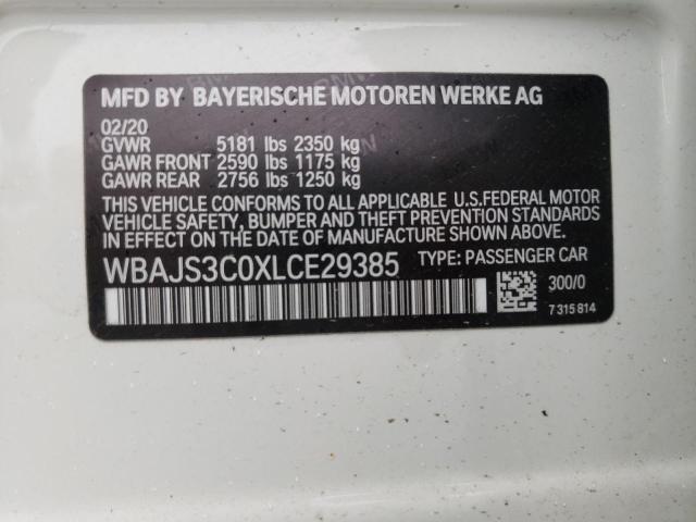 2020 Bmw 540 Xi მანქანა იყიდება აუქციონზე, vin: WBAJS3C0XLCE29385, აუქციონის ნომერი: 43569692