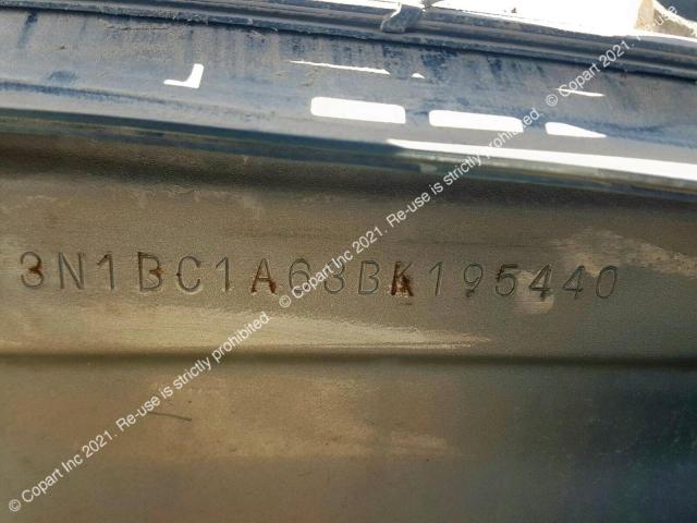 Продажа на аукционе авто 2011 Nissan Tiida, vin: 3N1BC1A63BK195440, номер лота: 43689022