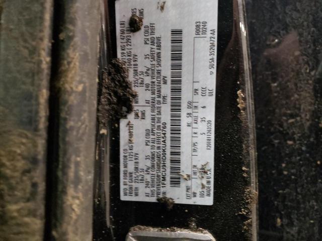 43569022 :رقم المزاد ، 1FMCU9HD0KUA54760 vin ، 2019 Ford Escape Sel مزاد بيع