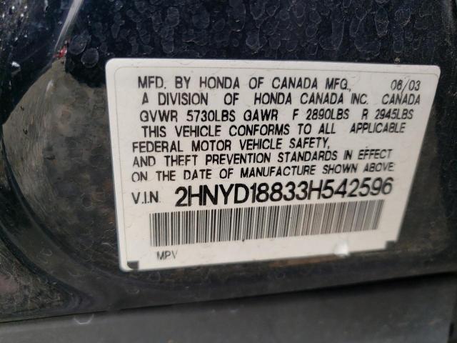Aukcja sprzedaży 2003 Acura Mdx, vin: 2HNYD18833H542596, numer aukcji: 43220292