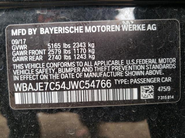 Aukcja sprzedaży 2018 Bmw 540 Xi, vin: WBAJE7C54JWC54766, numer aukcji: 43793572