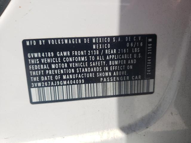 Продажа на аукционе авто 2016 Volkswagen Jetta S, vin: 3VW267AJ9GM404099, номер лота: 45080782