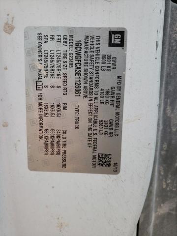 Aukcja sprzedaży 2014 Chevrolet Express G2500, vin: 1GCWGFCA3E1126061, numer aukcji: 45325742