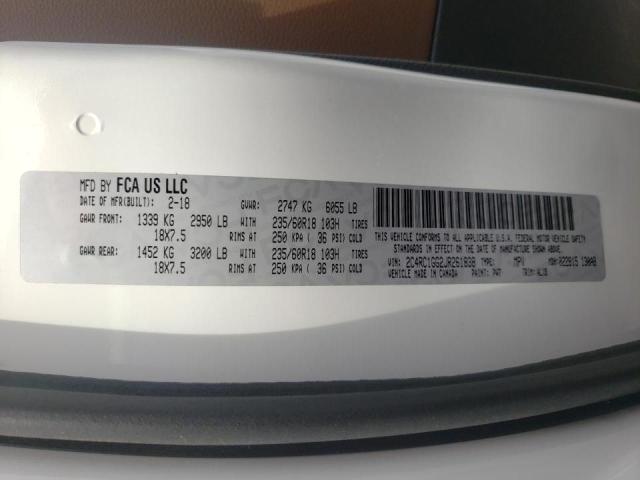 Aukcja sprzedaży 2018 Chrysler Pacifica L, vin: 2C4RC1GG2JR261838, numer aukcji: 45188002