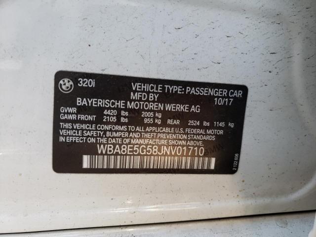 44992902 :رقم المزاد ، WBA8E5G58JNV01710 vin ، 2018 Bmw 320 Xi مزاد بيع