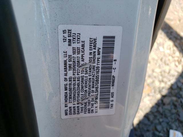 Aukcja sprzedaży 2016 Honda Odyssey Ex, vin: 5FNRL5H67GB051639, numer aukcji: 47458362