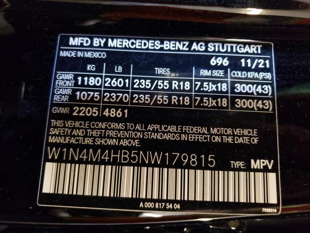 Продажа на аукционе авто 2022 Mercedes-benz Glb, vin: W1N4M4HB5NW179815, номер лота: 48679822