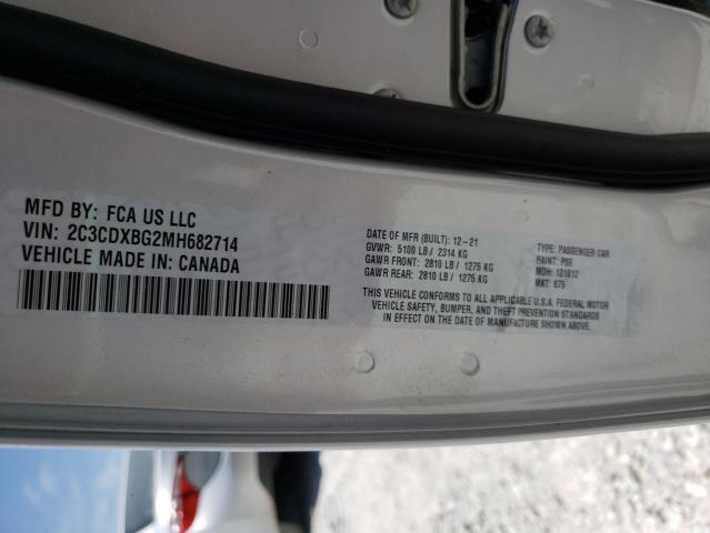2021 Dodge Charger Sx მანქანა იყიდება აუქციონზე, vin: 2C3CDXBG2MH682714, აუქციონის ნომერი: 48284632