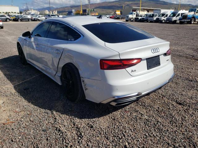 2022 Audi A5 Premium Plus 45 მანქანა იყიდება აუქციონზე, vin: WAUFACF59NA018992, აუქციონის ნომერი: 59602672