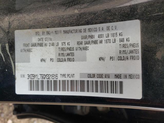 Aukcja sprzedaży 2016 Mazda 3 Touring, vin: 3MZBM1L79GM321616, numer aukcji: 59093912