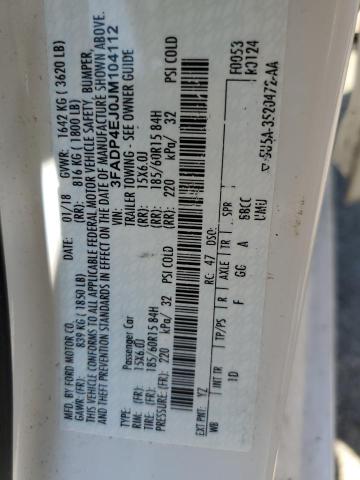 Продаж на аукціоні авто 2018 Ford Fiesta Se, vin: 3FADP4EJ0JM104112, номер лоту: 50825072