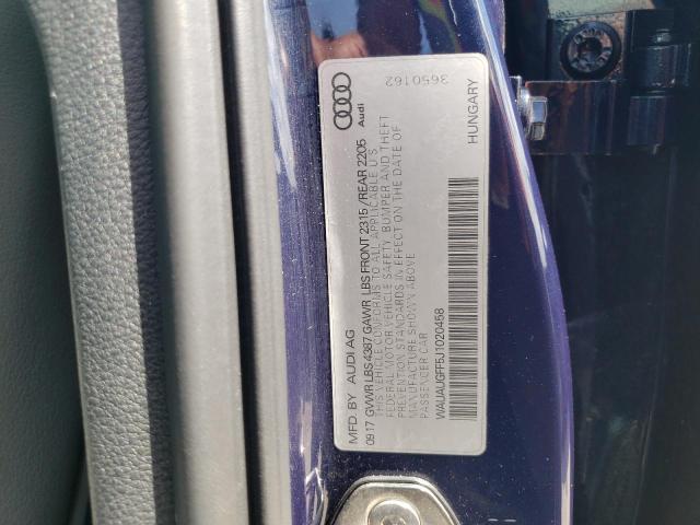 Продажа на аукционе авто 2018 Audi A3 Premium, vin: WAUAUGFF5J1020458, номер лота: 51924692