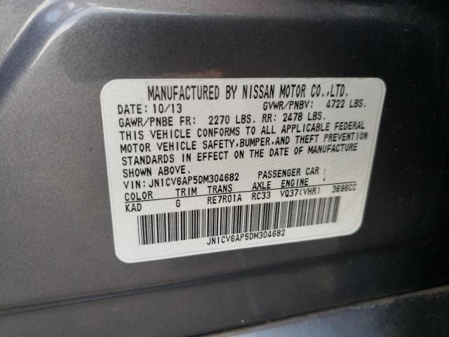 Aukcja sprzedaży 2013 Infiniti G37 Base, vin: JN1CV6AP5DM304682, numer aukcji: 54740122