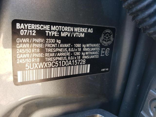 2013 Bmw X3 Xdrive28i მანქანა იყიდება აუქციონზე, vin: 5UXWX9C51D0A15728, აუქციონის ნომერი: 54738092