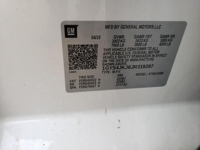 Aukcja sprzedaży 2018 Cadillac Escalade E, vin: 1GYS4JKJ6JR319287, numer aukcji: 55836582