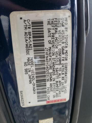 Aukcja sprzedaży 2004 Lexus Sc 430, vin: JTHFN48Y040053136, numer aukcji: 55668022