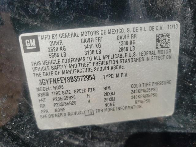 Aukcja sprzedaży 2011 Cadillac Srx Premium Collection, vin: 3GYFNFEY8BS572954, numer aukcji: 56100162